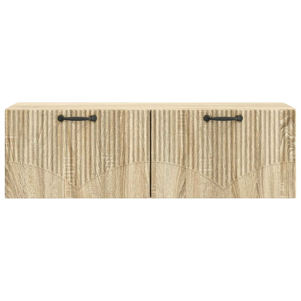vidaXL Szafka RTV montowana na ścianie dąb Sonoma 98 x 31 x 30 cm