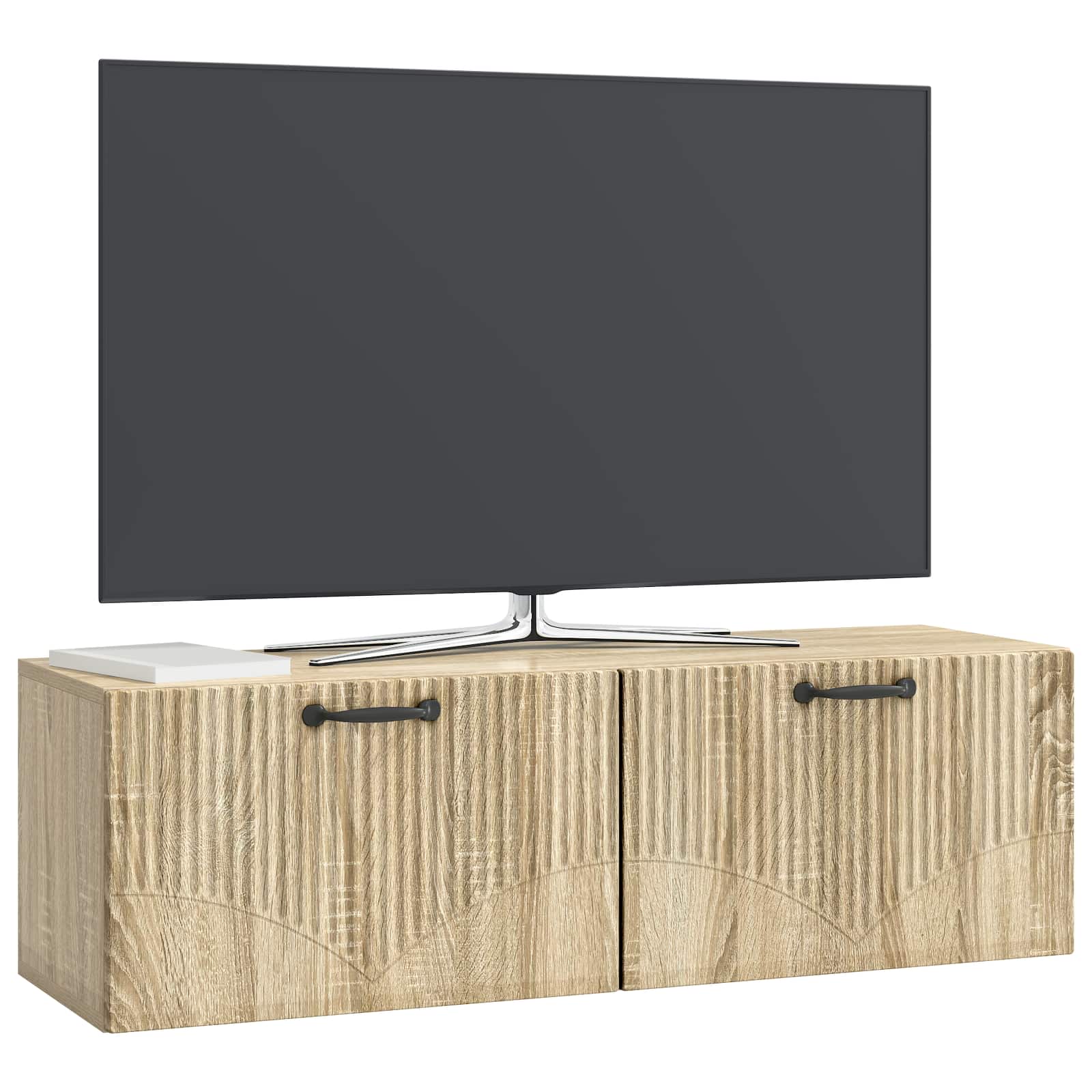 vidaXL Szafka RTV montowana na ścianie dąb Sonoma 98 x 31 x 30 cm