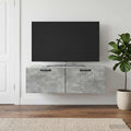 vidaXL Szafka RTV montowana na ścianie Betonowy szary 98 x 31 x 30 cm