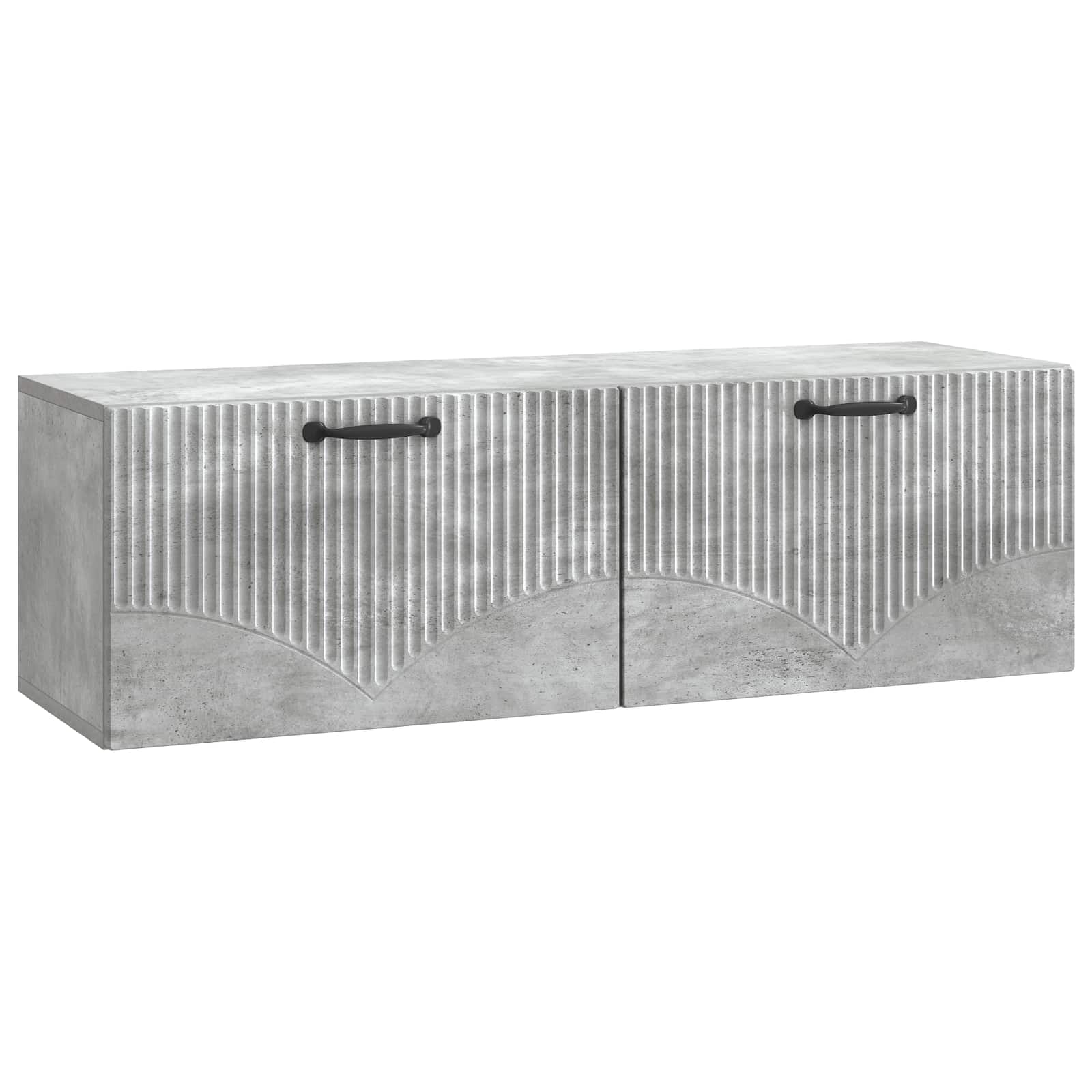 vidaXL Szafka RTV montowana na ścianie Betonowy szary 98 x 31 x 30 cm