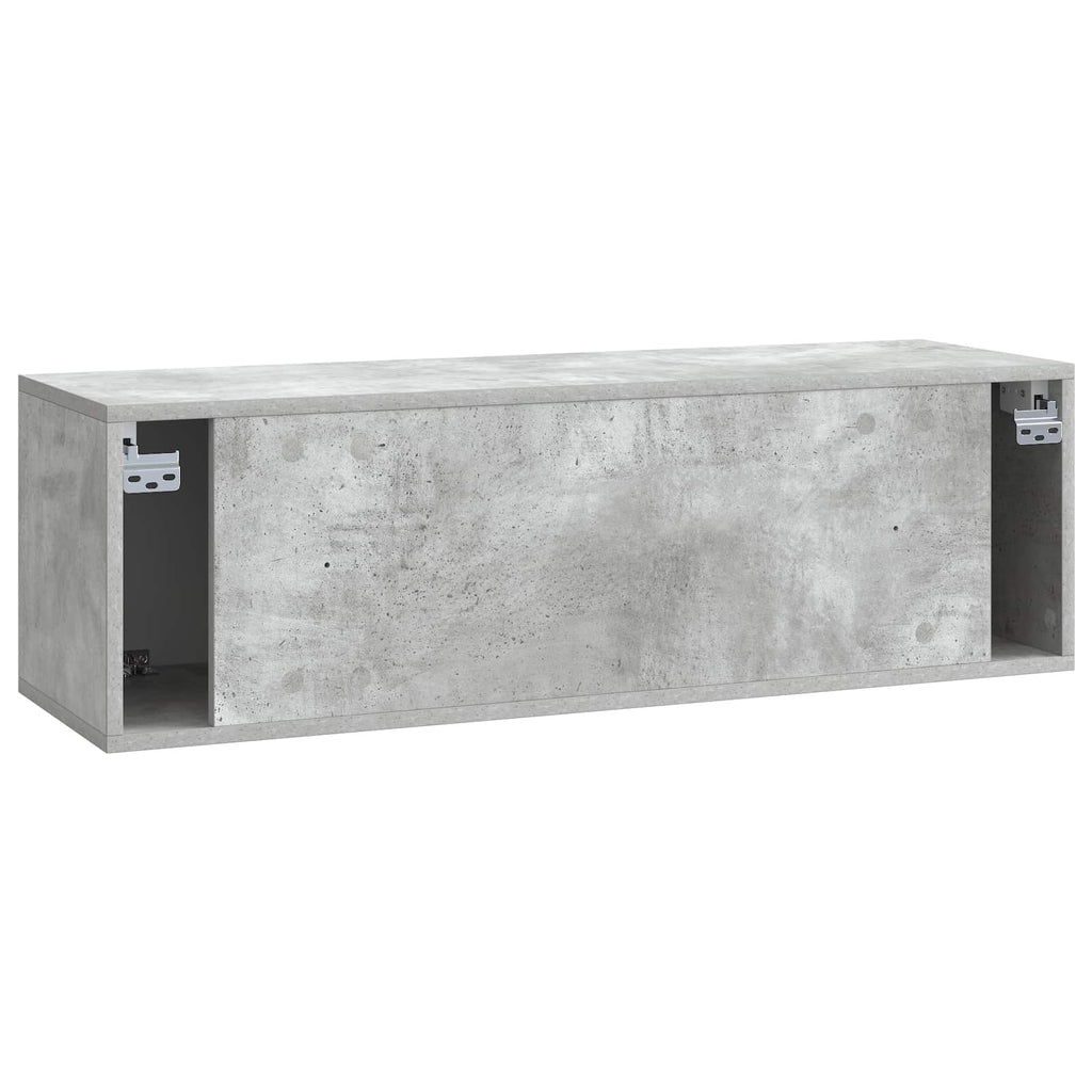 vidaXL Szafka RTV montowana na ścianie Betonowy szary 98 x 31 x 30 cm