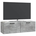 vidaXL Szafka RTV montowana na ścianie Betonowy szary 98 x 31 x 30 cm