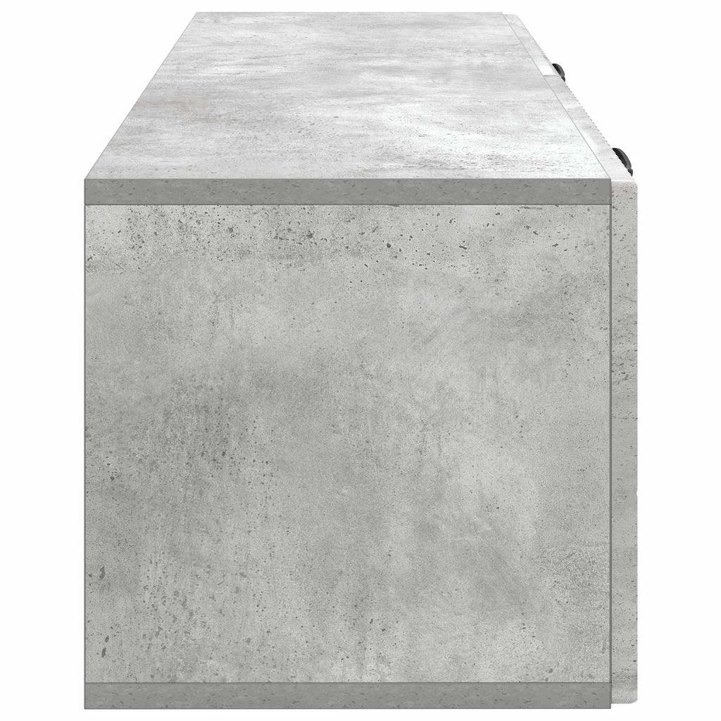 vidaXL Szafka RTV montowana na ścianie Betonowy szary 98 x 31 x 30 cm