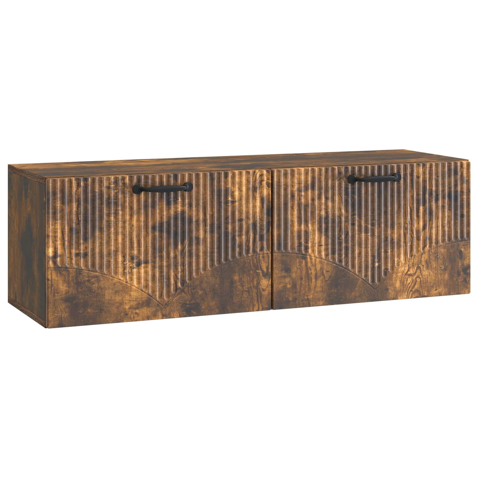 vidaXL Szafka RTV montowana na ścianie Dąb wędzony 98 x 31 x 30 cm