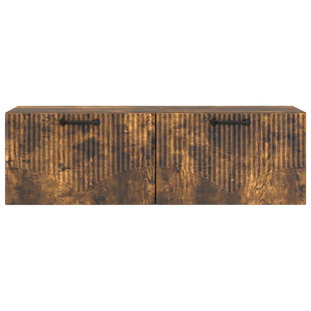 vidaXL Szafka RTV montowana na ścianie Dąb wędzony 98 x 31 x 30 cm