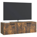 vidaXL Szafka RTV montowana na ścianie Dąb wędzony 98 x 31 x 30 cm