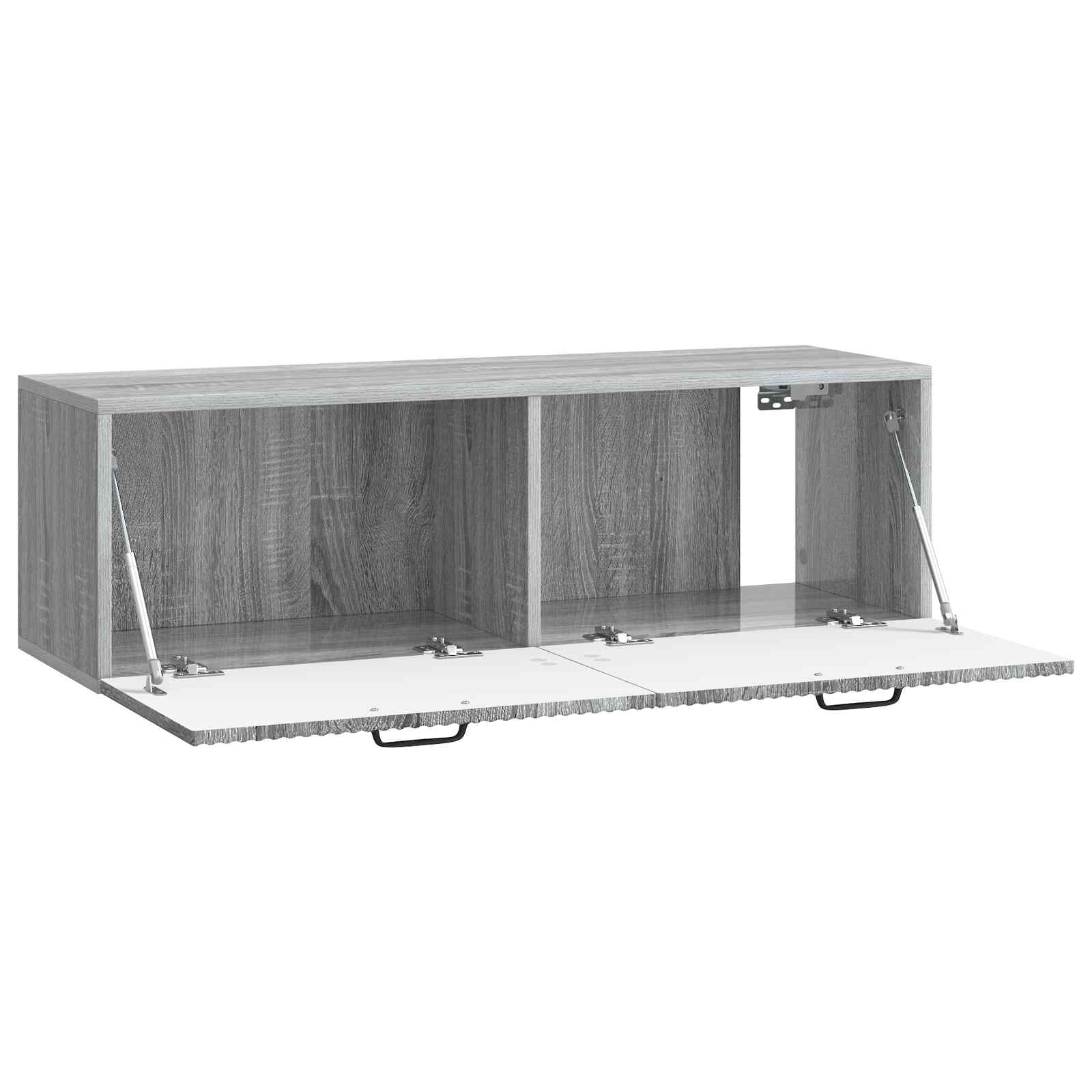 vidaXL Szafka RTV montowana na ścianie Szary Sonoma 98 x 31 x 30 cm