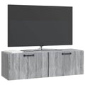 vidaXL Szafka RTV montowana na ścianie Szary Sonoma 98 x 31 x 30 cm