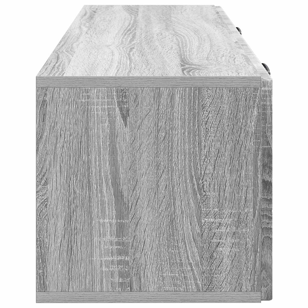 vidaXL Szafka RTV montowana na ścianie Szary Sonoma 98 x 31 x 30 cm