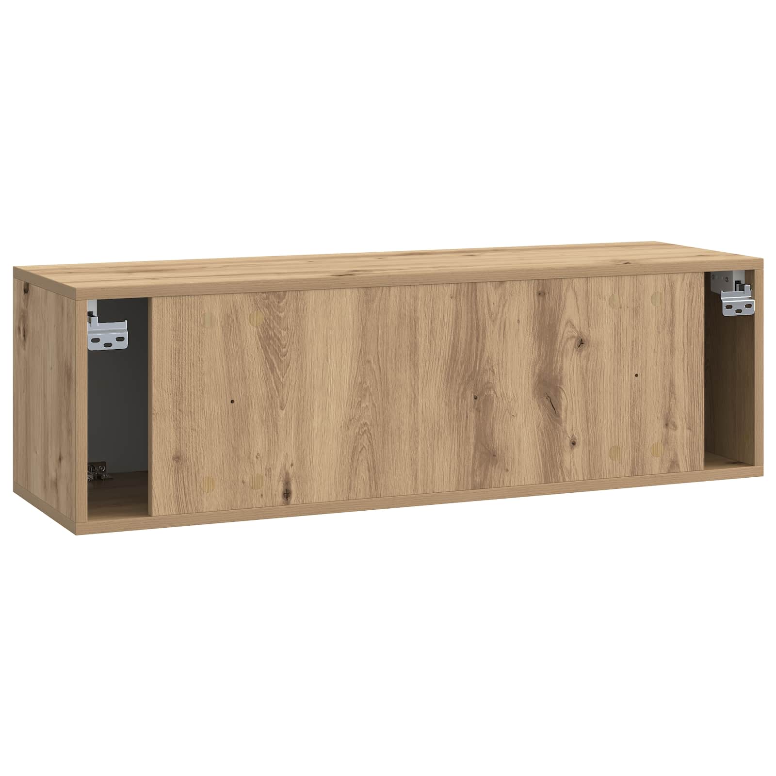 vidaXL Szafka RTV montowana na ścianie 98 x 31 x 30 cm Dąb artisan