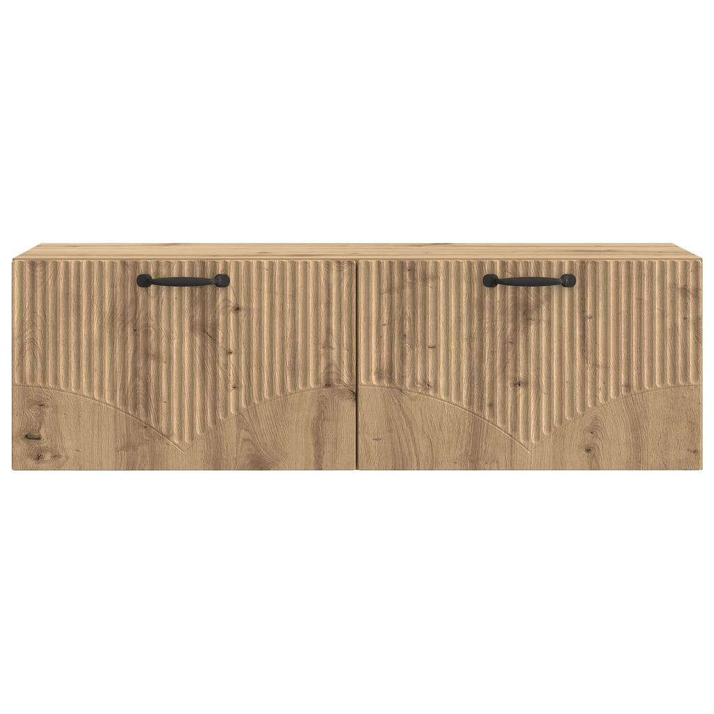 vidaXL Szafka RTV montowana na ścianie 98 x 31 x 30 cm Dąb artisan