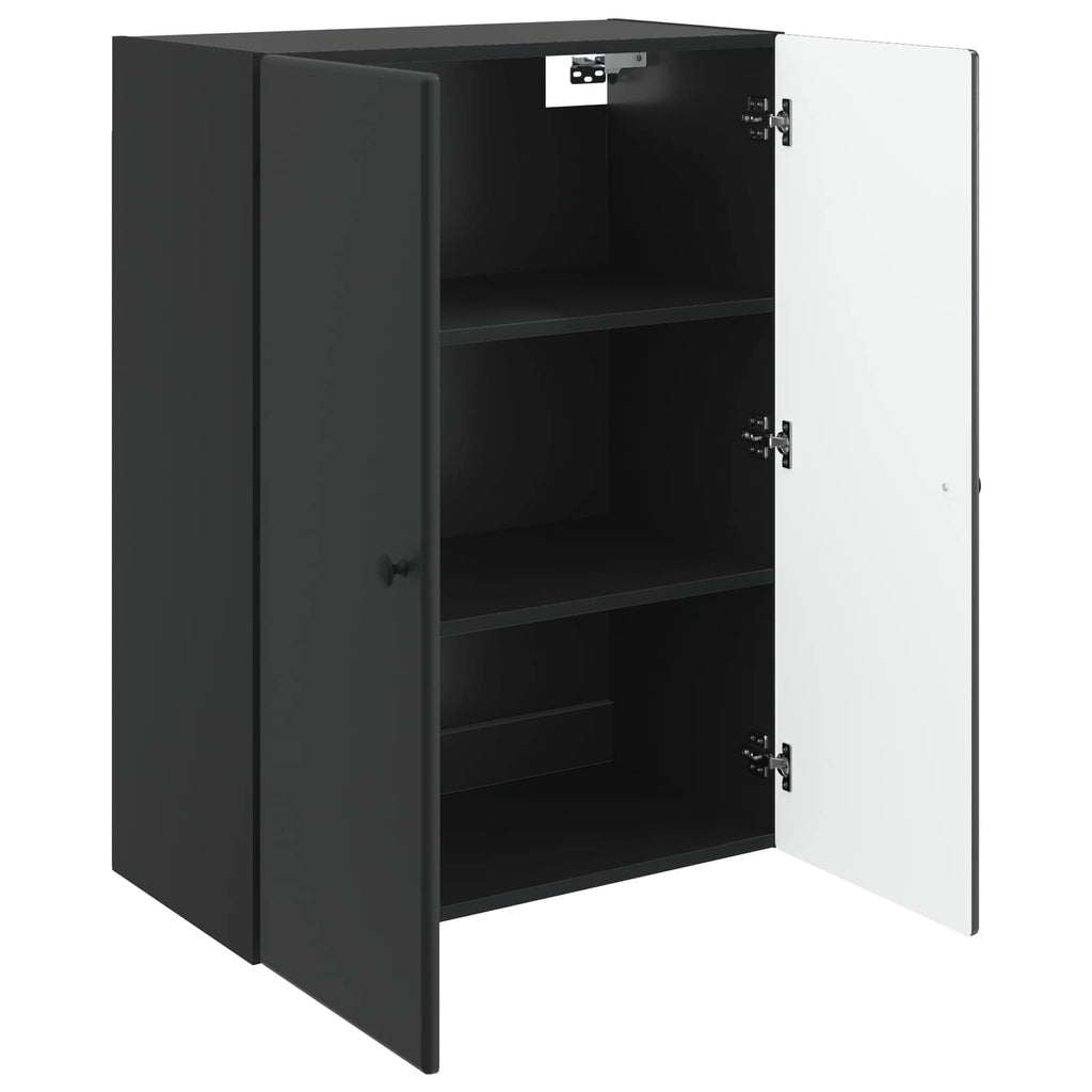 vidaXL Szafka ścienna 66 x 34,5 x 90 cm Drewno inżynieryjne Czarny