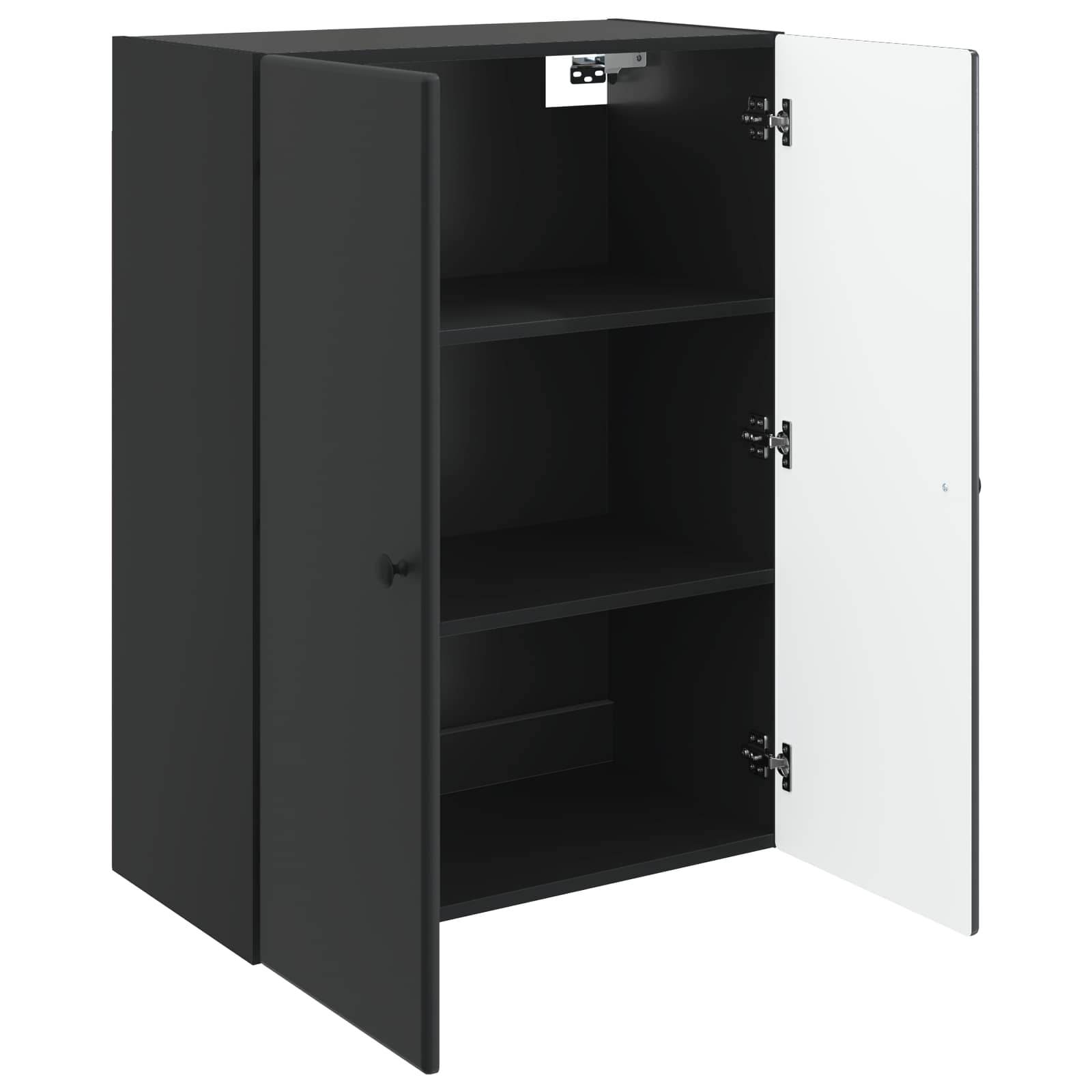 vidaXL Szafka ścienna 66 x 34,5 x 90 cm Drewno inżynieryjne Czarny