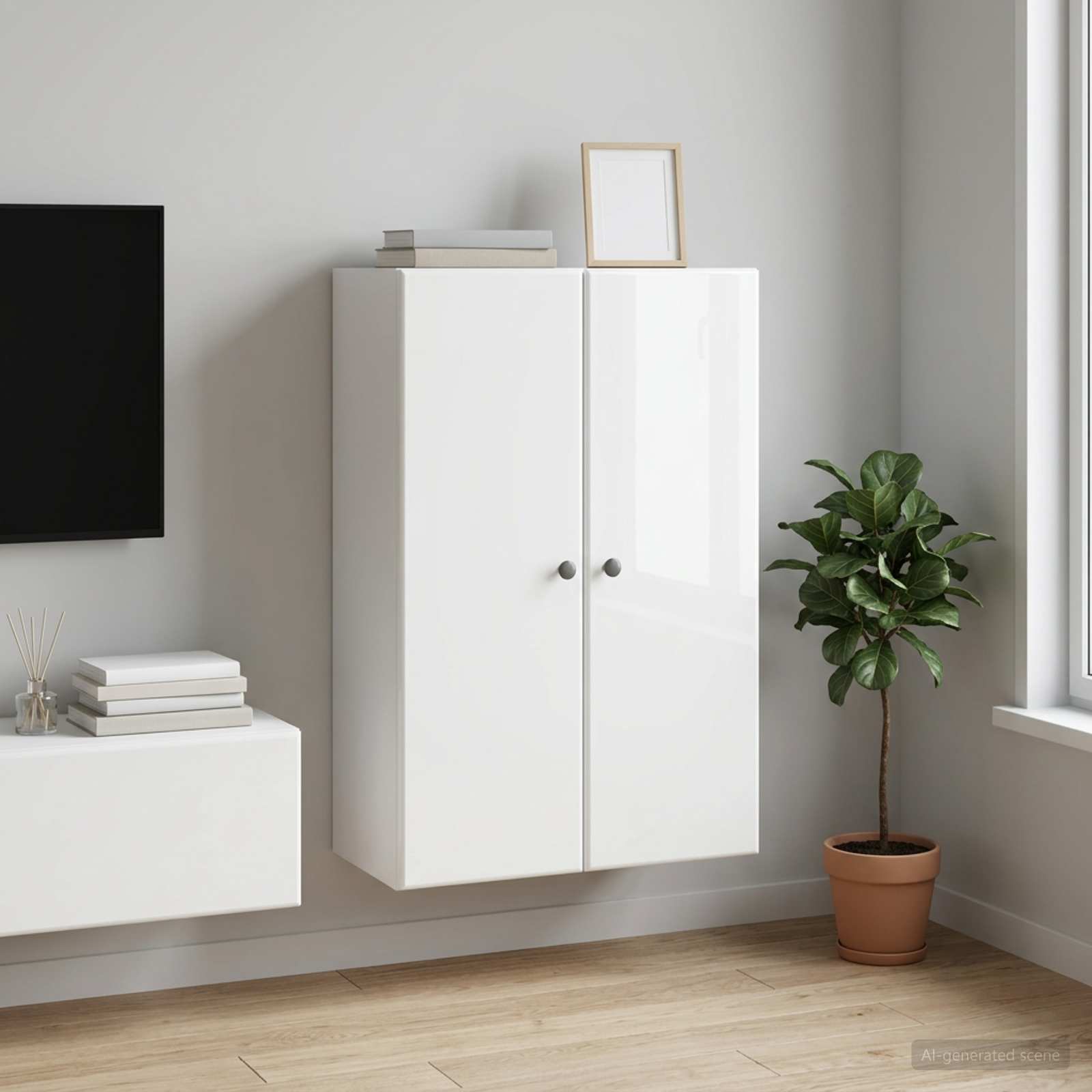 vidaXL Szafka ścienna 66 x 34,5 x 90 cm Drewno inżynieryjne