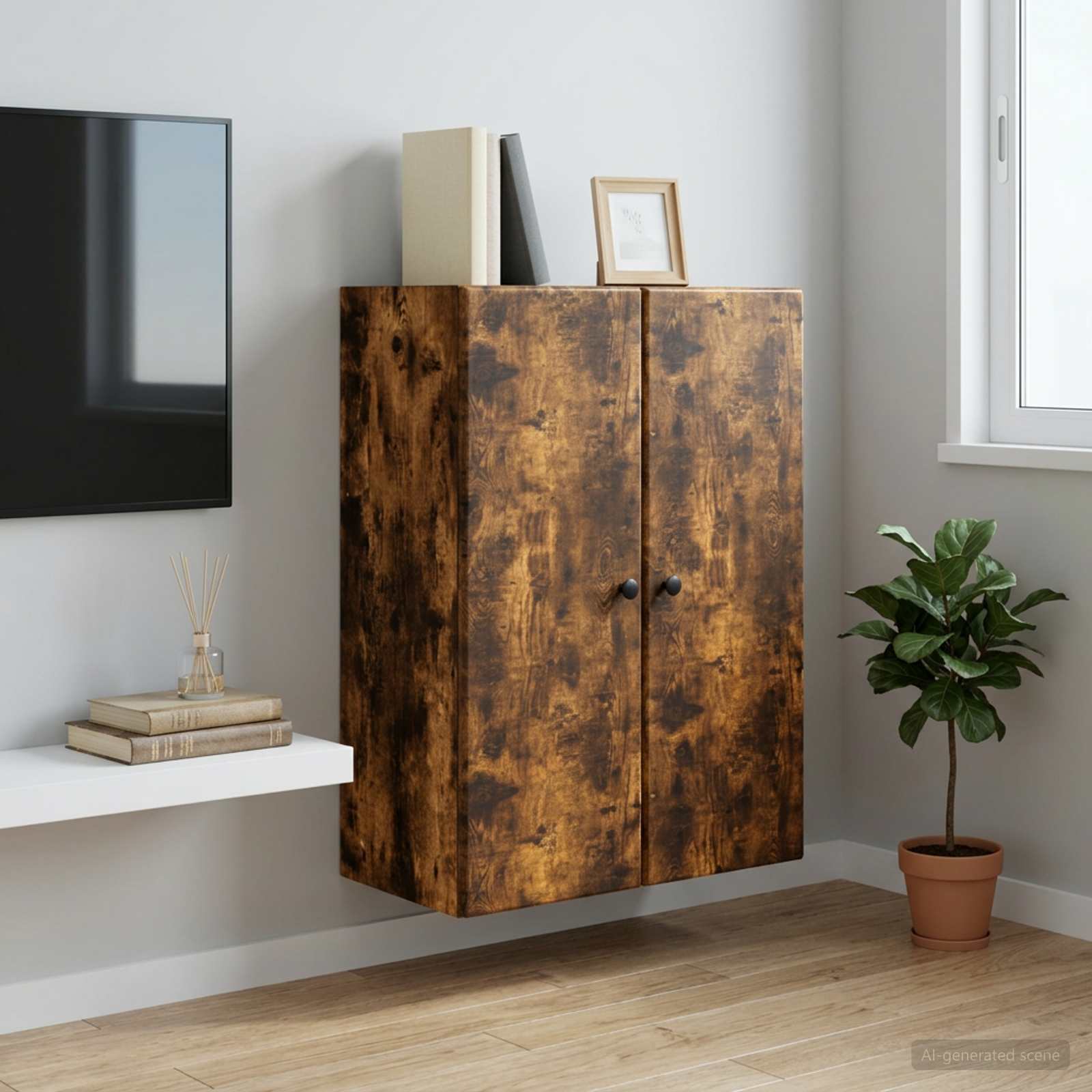 vidaXL Szafka ścienna 66 x 34,5 x 90 cm Drewno inżynieryjne
