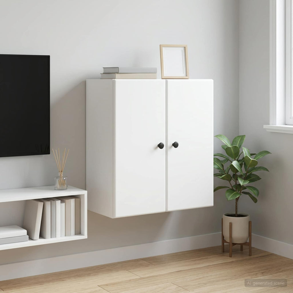 vidaXL Szafka ścienna Biały 59 x 31 x 60 cm Drewno inżynieryjne