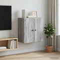 vidaXL Szafka ścienna 59 x 31 x 60 cm Drewno inżynieryjne Szary Sonoma
