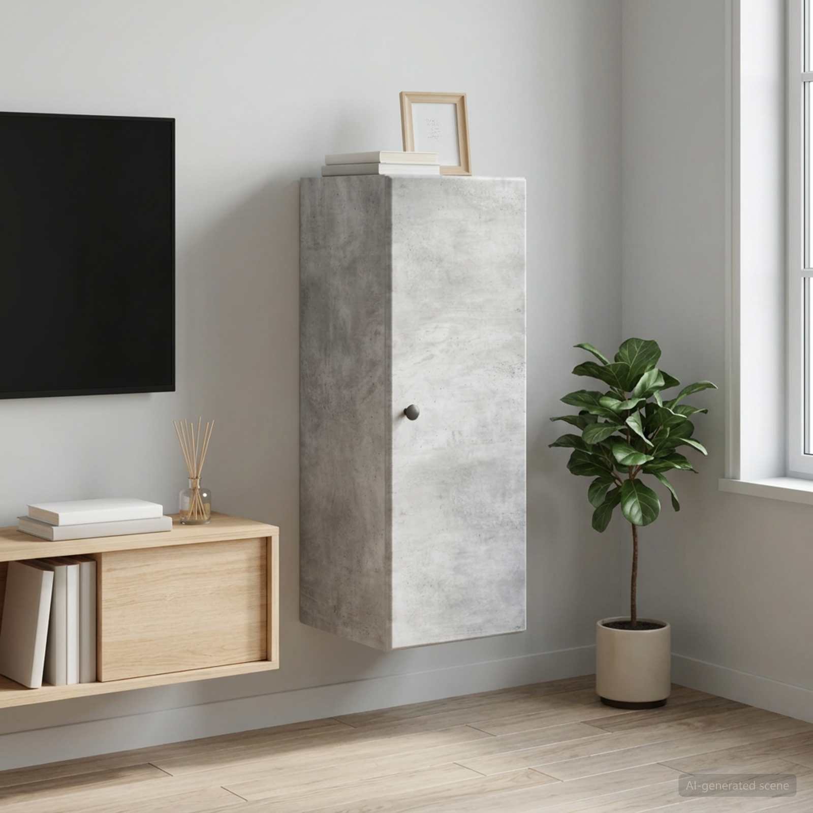 vidaXL Szafka ścienna 33 x 34,5 x 90 cm Drewno inżynieryjne