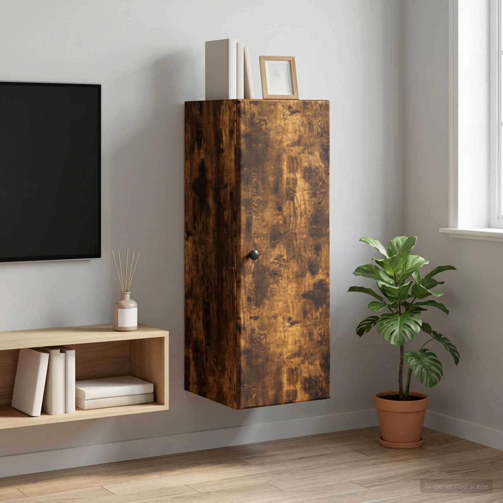 vidaXL Szafka ścienna 33 x 34,5 x 90 cm Drewno inżynieryjne