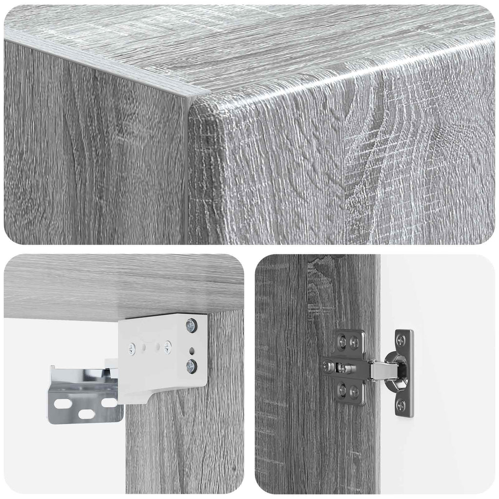 vidaXL Szafka ścienna 33 x 34,5 x 90 cm Drewno inżynieryjne