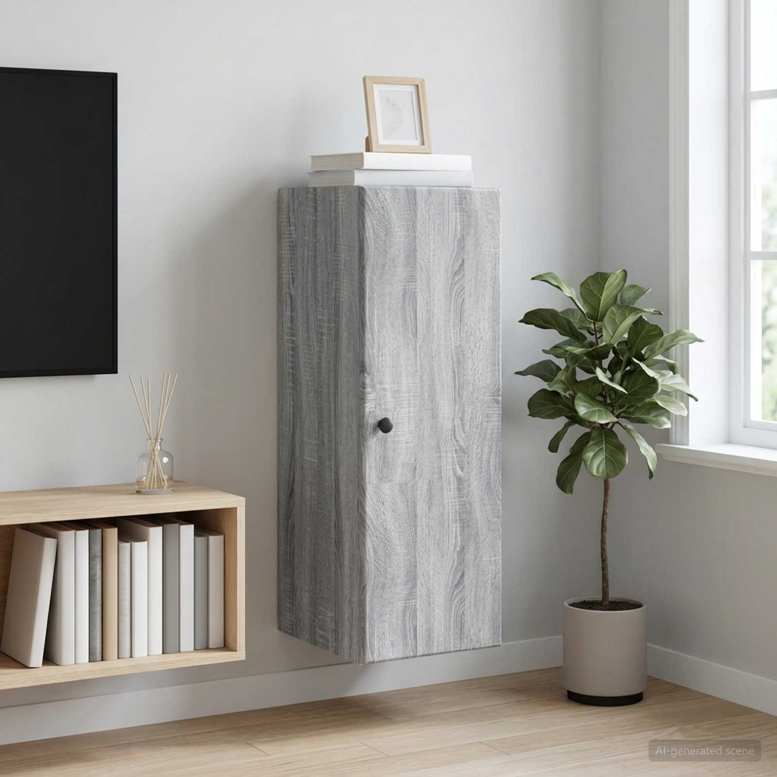 vidaXL Szafka ścienna 33 x 34,5 x 90 cm Drewno inżynieryjne