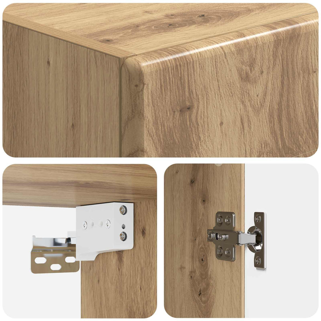 vidaXL Szafka ścienna 33 x 34,5 x 90 cm Drewno inżynieryjne