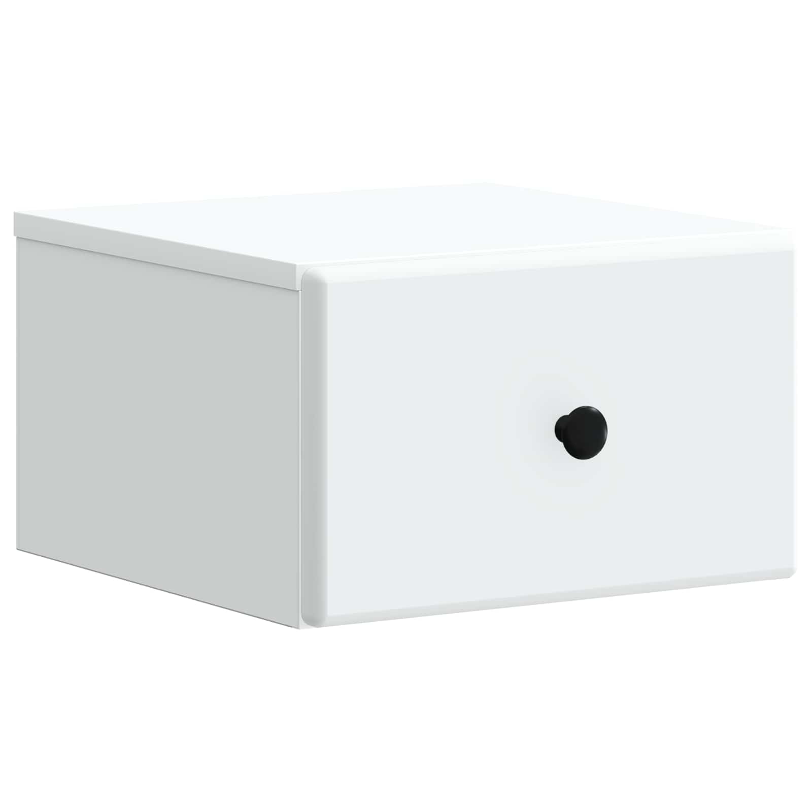 vidaXL Wisząca Szafka Nocna z szufladą 2 pcs Biały 34,5 x 33 x 20 cm