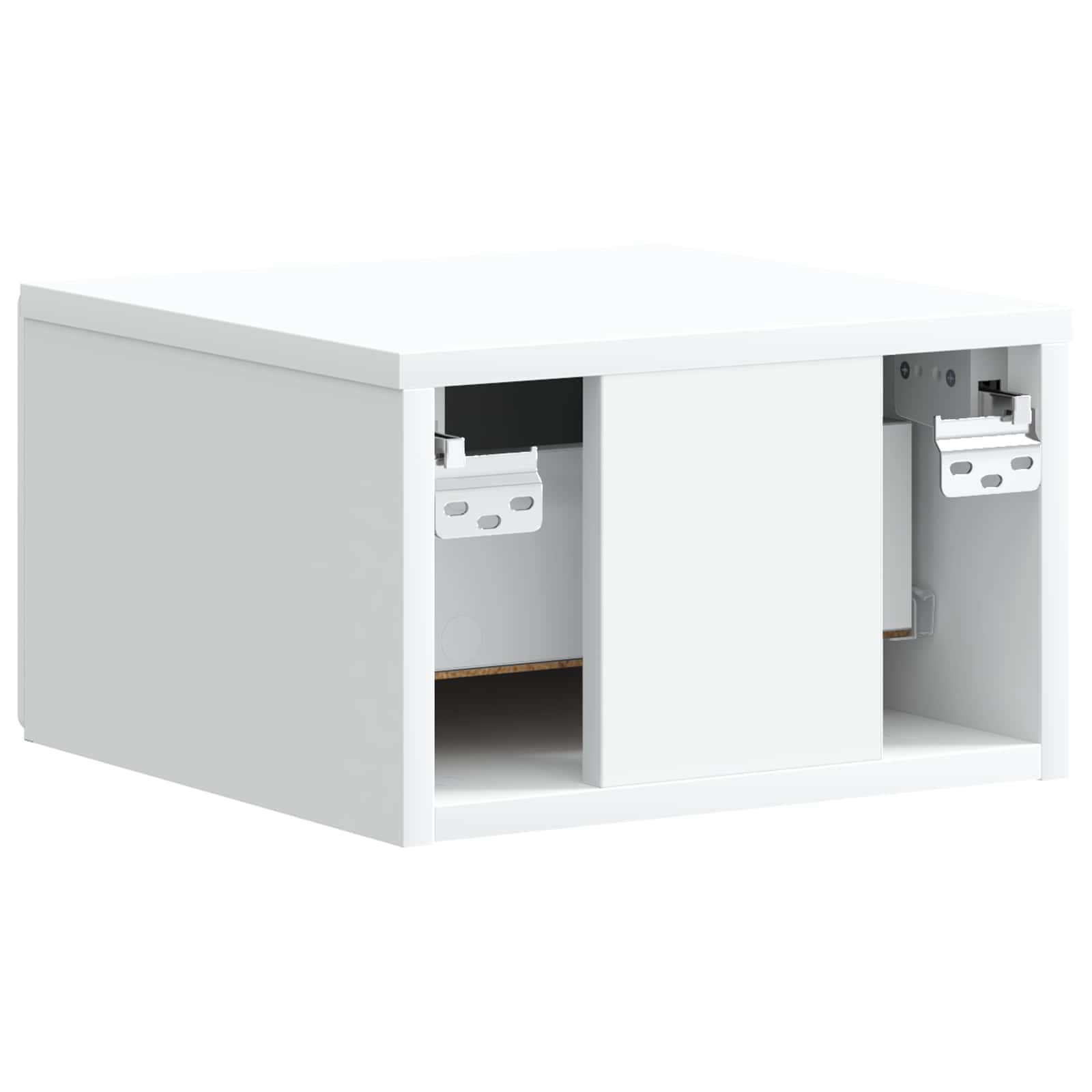 vidaXL Wisząca Szafka Nocna z szufladą 2 pcs Biały 34,5 x 33 x 20 cm