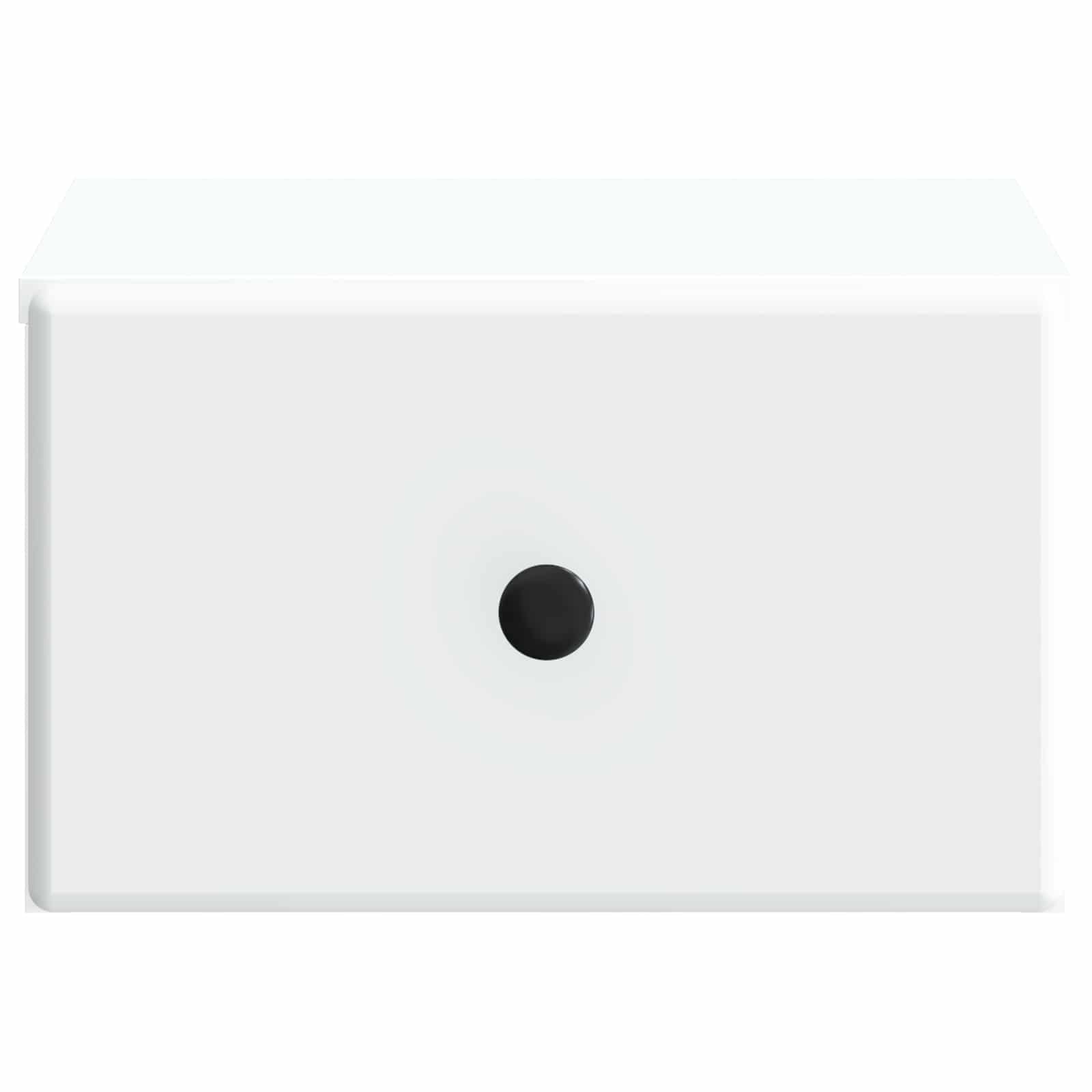 vidaXL Wisząca Szafka Nocna z szufladą 2 pcs Biały 34,5 x 33 x 20 cm