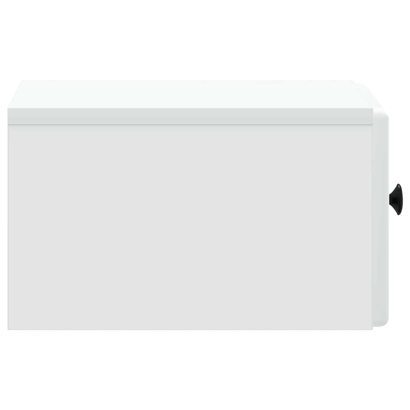 vidaXL Wisząca Szafka Nocna z szufladą 2 pcs Biały 34,5 x 33 x 20 cm