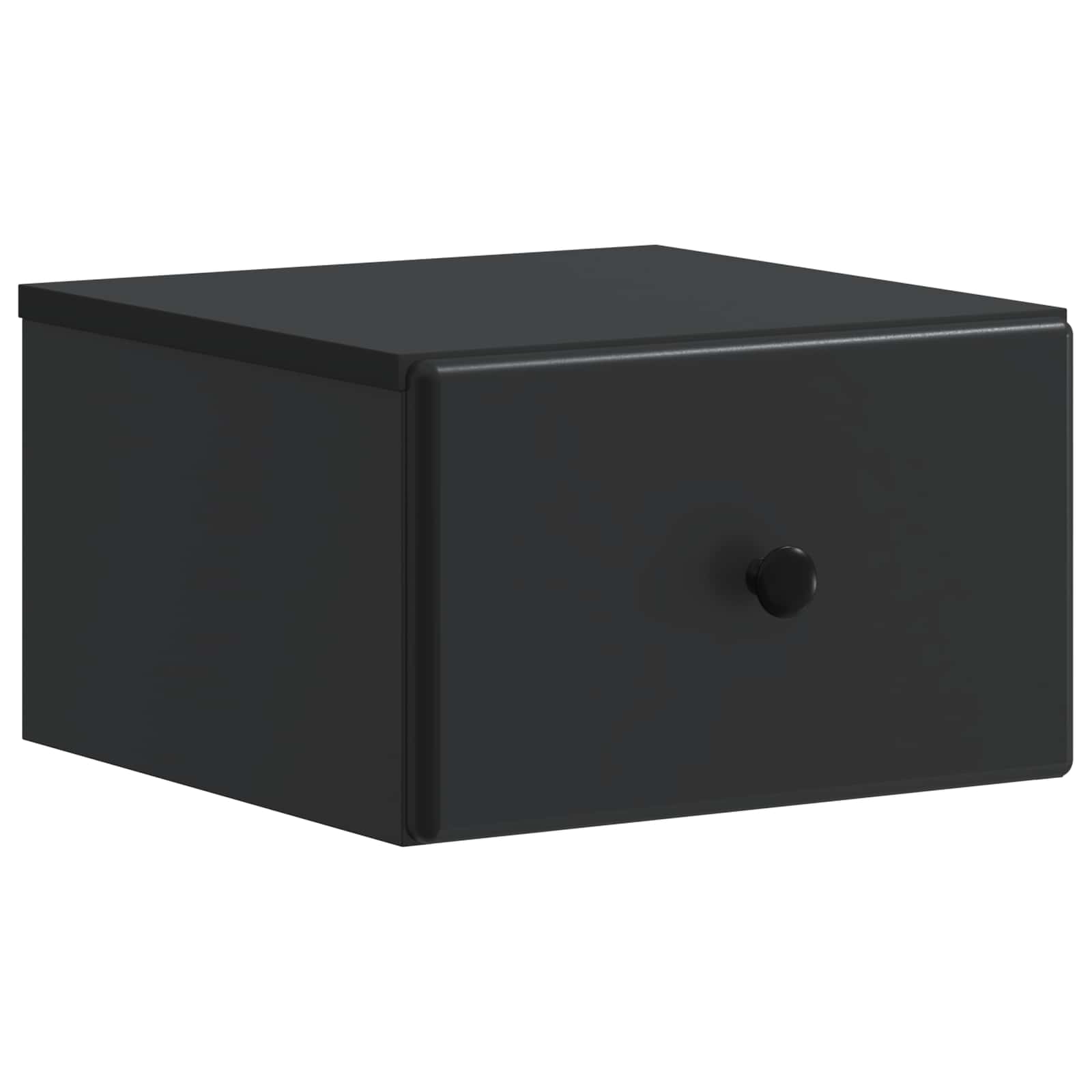 vidaXL Wisząca Szafka Nocna z szufladą 2 pcs Czarny 34,5 x 33 x 20 cm