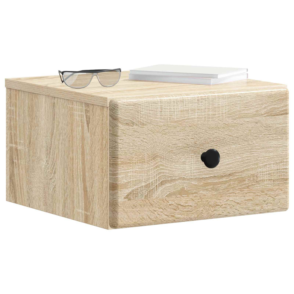 vidaXL Wisząca Szafka Nocna z szufladą dąb Sonoma 34,5 x 33 x 20 cm