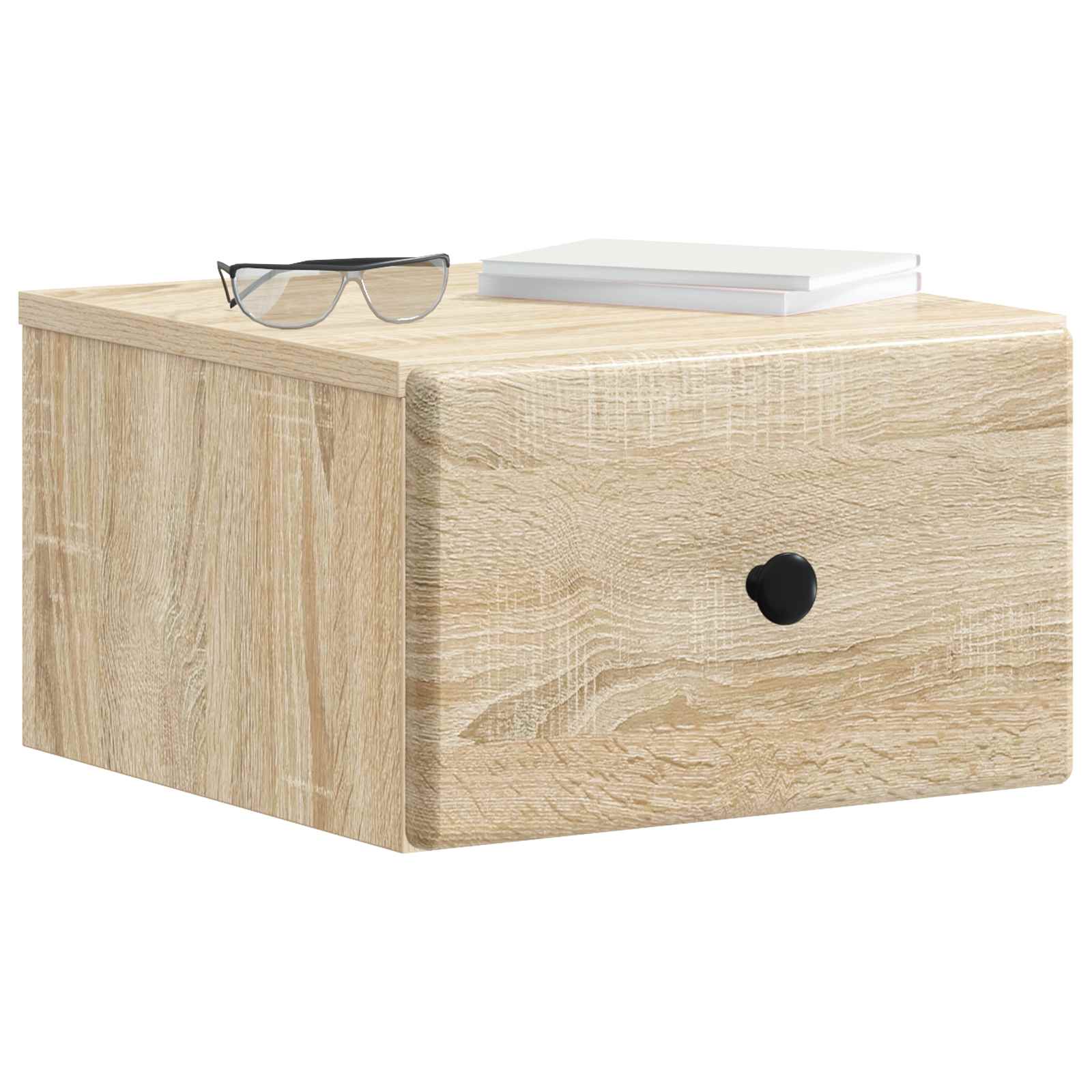 vidaXL Wisząca Szafka Nocna z szufladą dąb Sonoma 34,5 x 33 x 20 cm