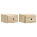 vidaXL Wisząca Szafka Nocna 2 pcs dąb Sonoma 34,5 x 33 x 20 cm