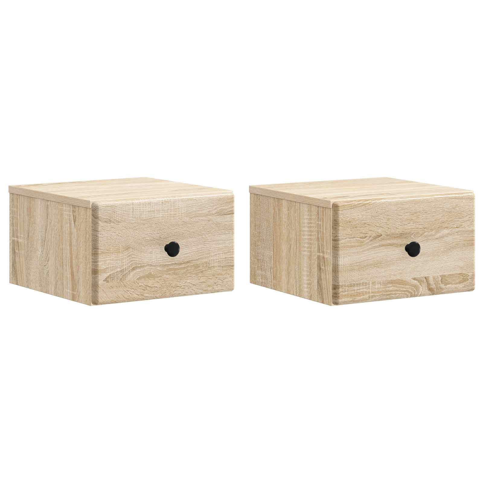 vidaXL Wisząca Szafka Nocna 2 pcs dąb Sonoma 34,5 x 33 x 20 cm