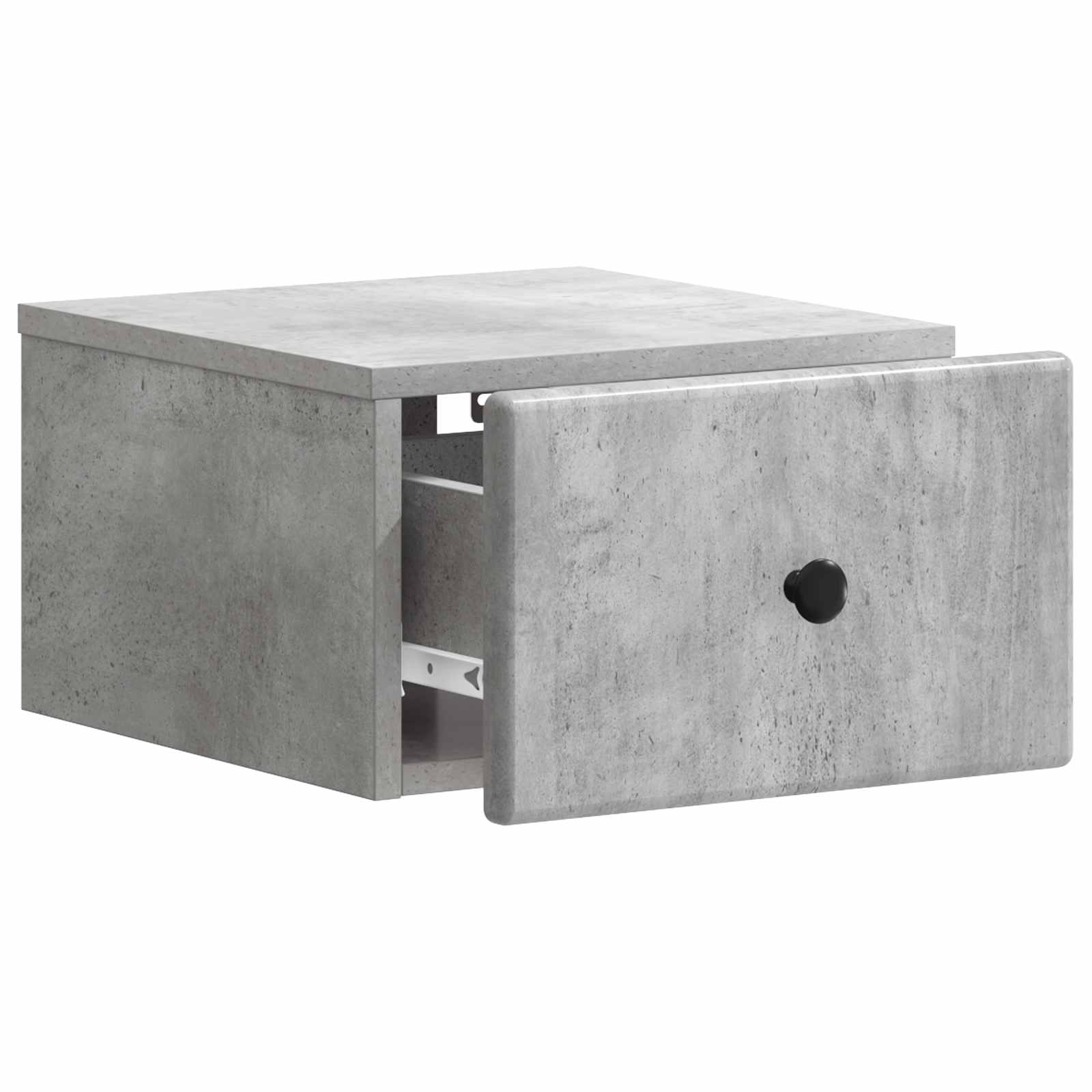 vidaXL Wisząca Szafka Nocna Betonowy szary 34,5 x 33 x 20 cm