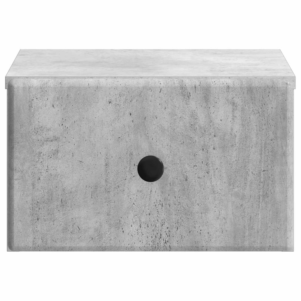vidaXL Wisząca Szafka Nocna Betonowy szary 34,5 x 33 x 20 cm