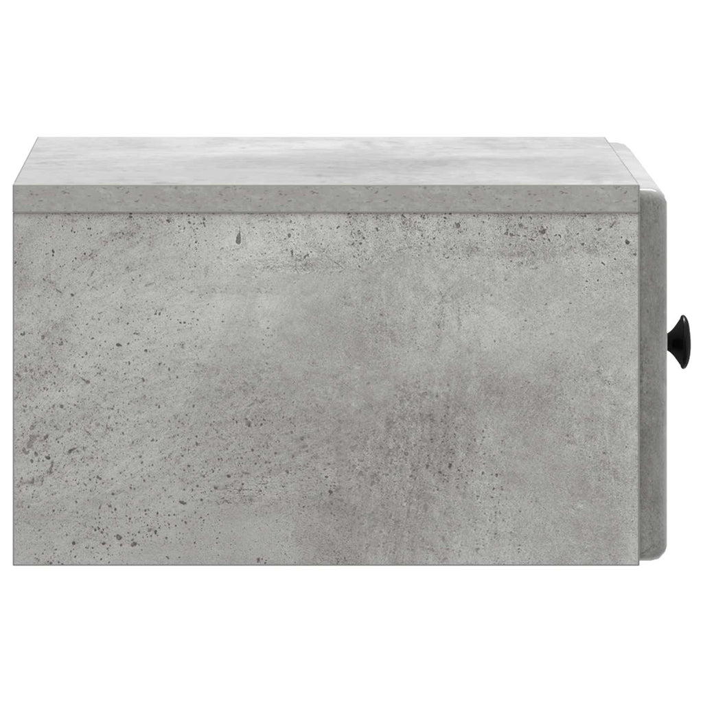vidaXL Wisząca Szafka Nocna Betonowy szary 34,5 x 33 x 20 cm