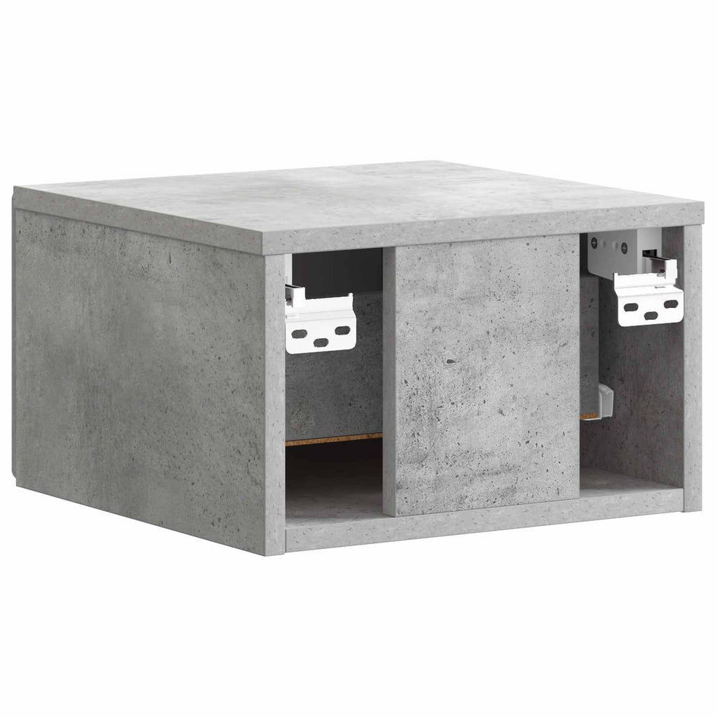 vidaXL Wisząca Szafka Nocna 2 pcs Betonowy szary 34,5 x 33 x 20 cm
