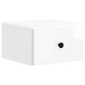 vidaXL Wisząca Szafka Nocna Biały wysoki połysk 34,5 x 33 x 20 cm