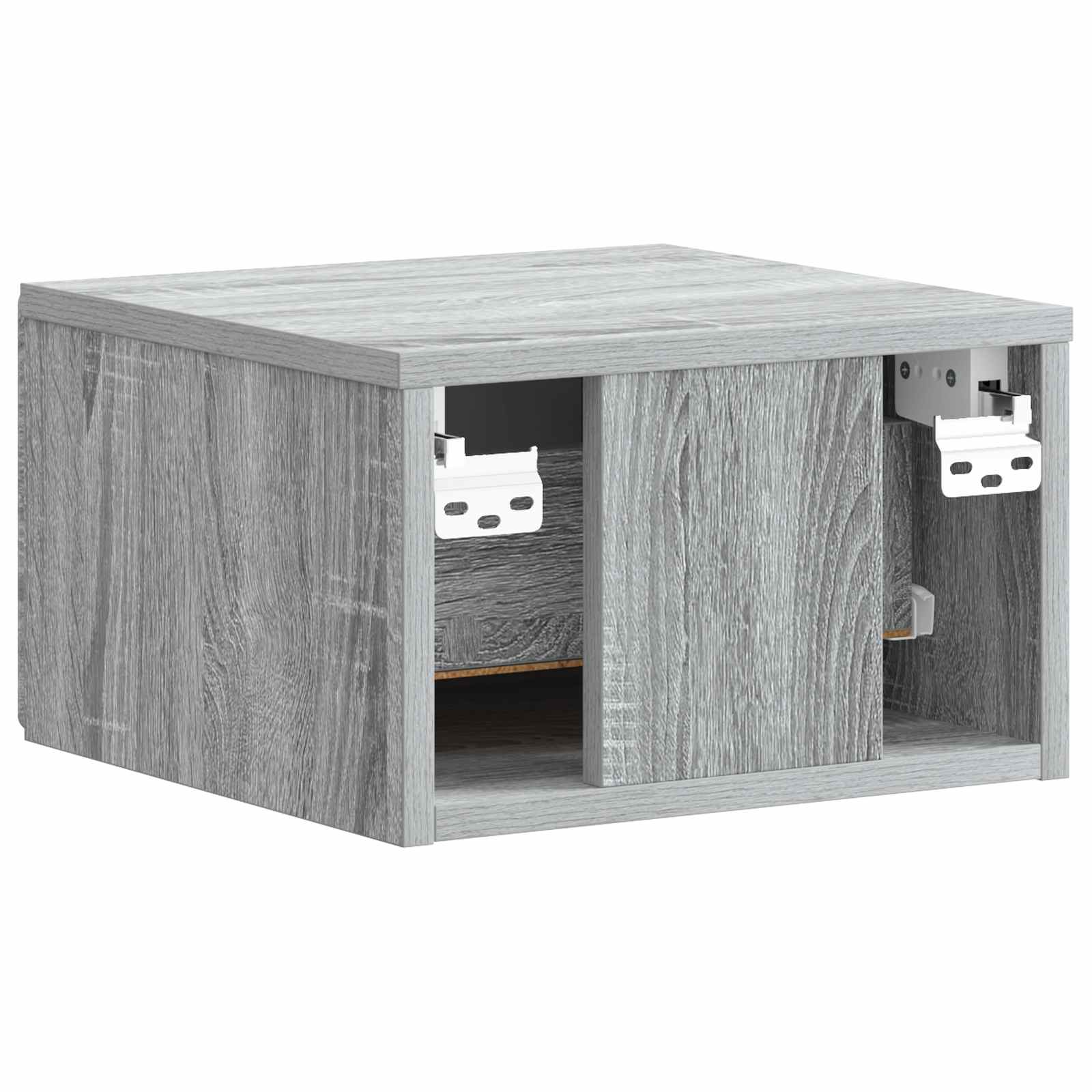 vidaXL Wisząca Szafka Nocna 2 pcs Szary Sonoma 34,5 x 33 x 20 cm
