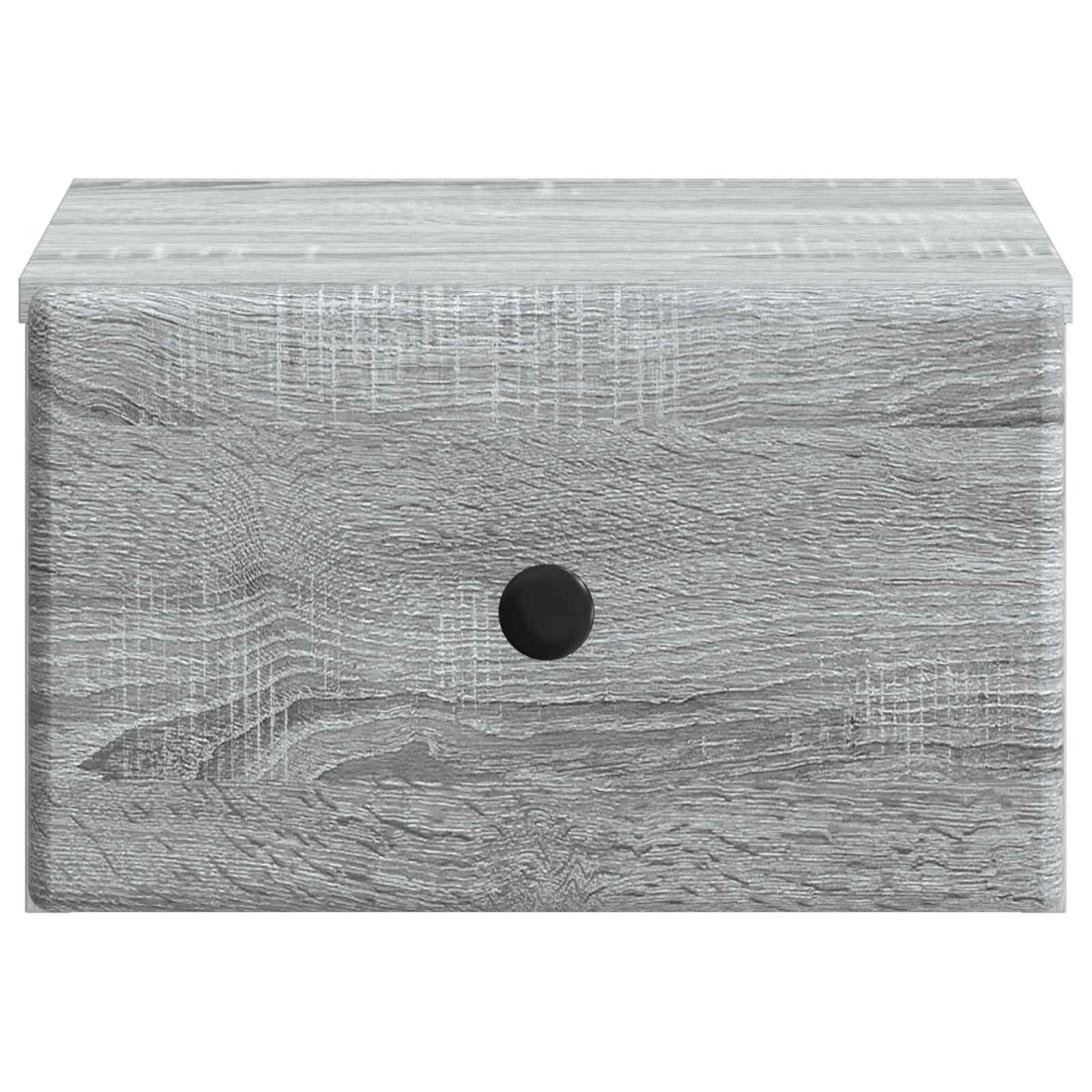 vidaXL Wisząca Szafka Nocna 2 pcs Szary Sonoma 34,5 x 33 x 20 cm