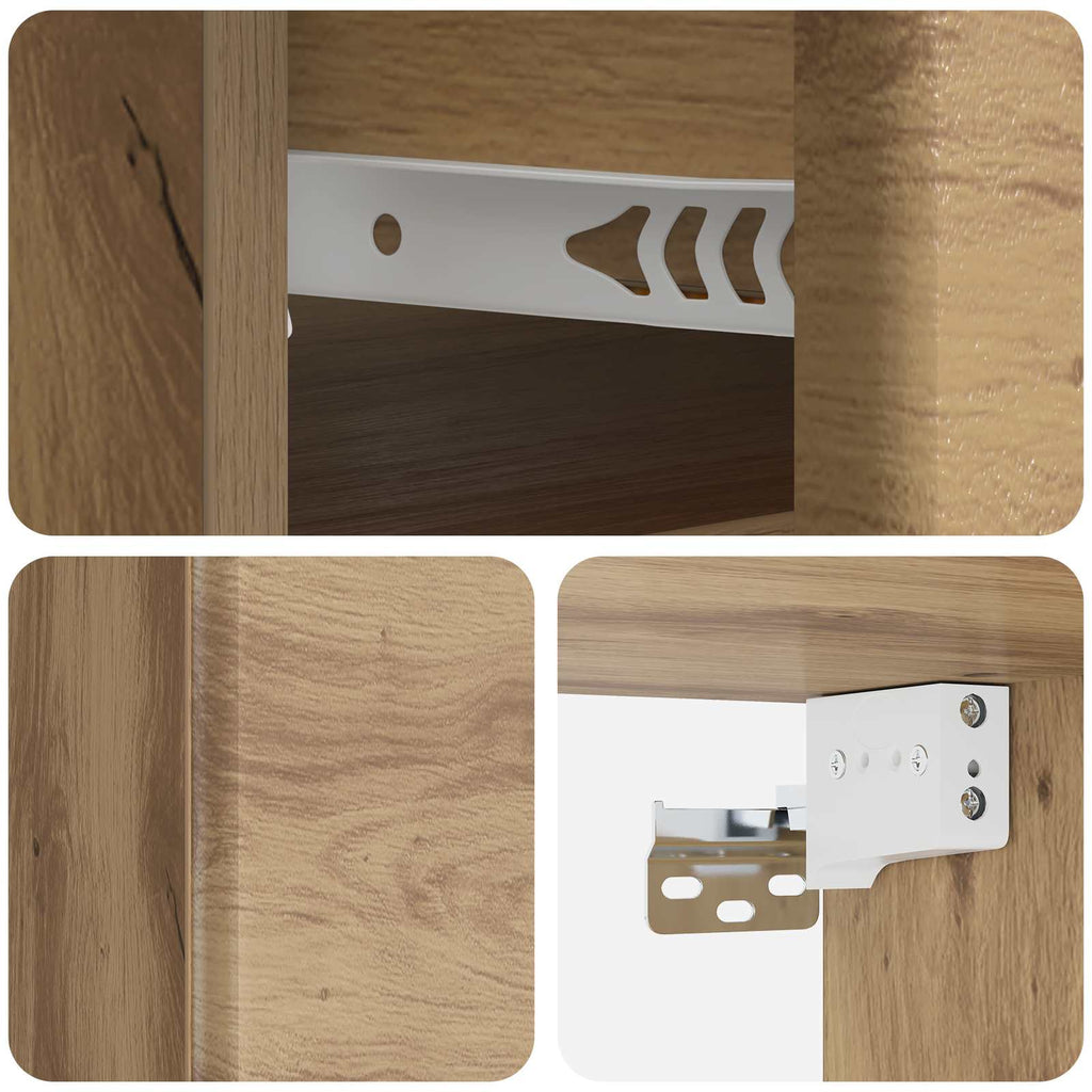 vidaXL Wisząca Szafka Nocna 2 pcs Dąb artisan 34,5 x 33 x 20 cm