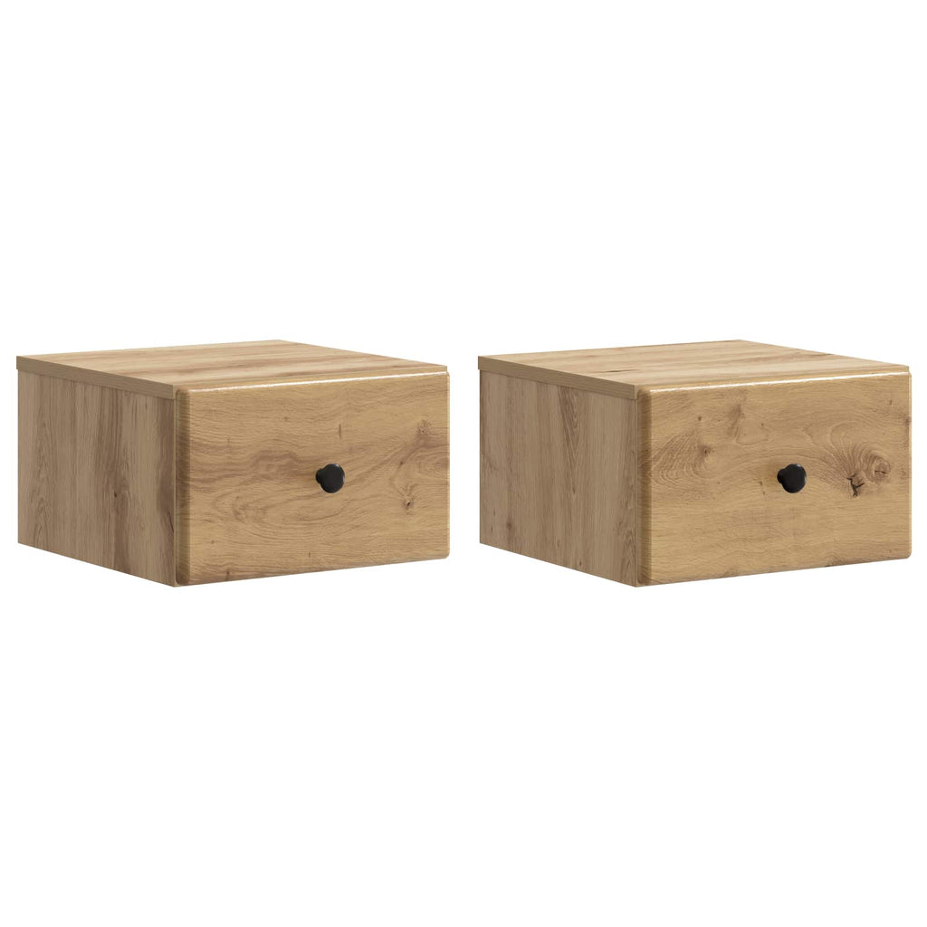 vidaXL Wisząca Szafka Nocna 2 pcs Dąb artisan 34,5 x 33 x 20 cm