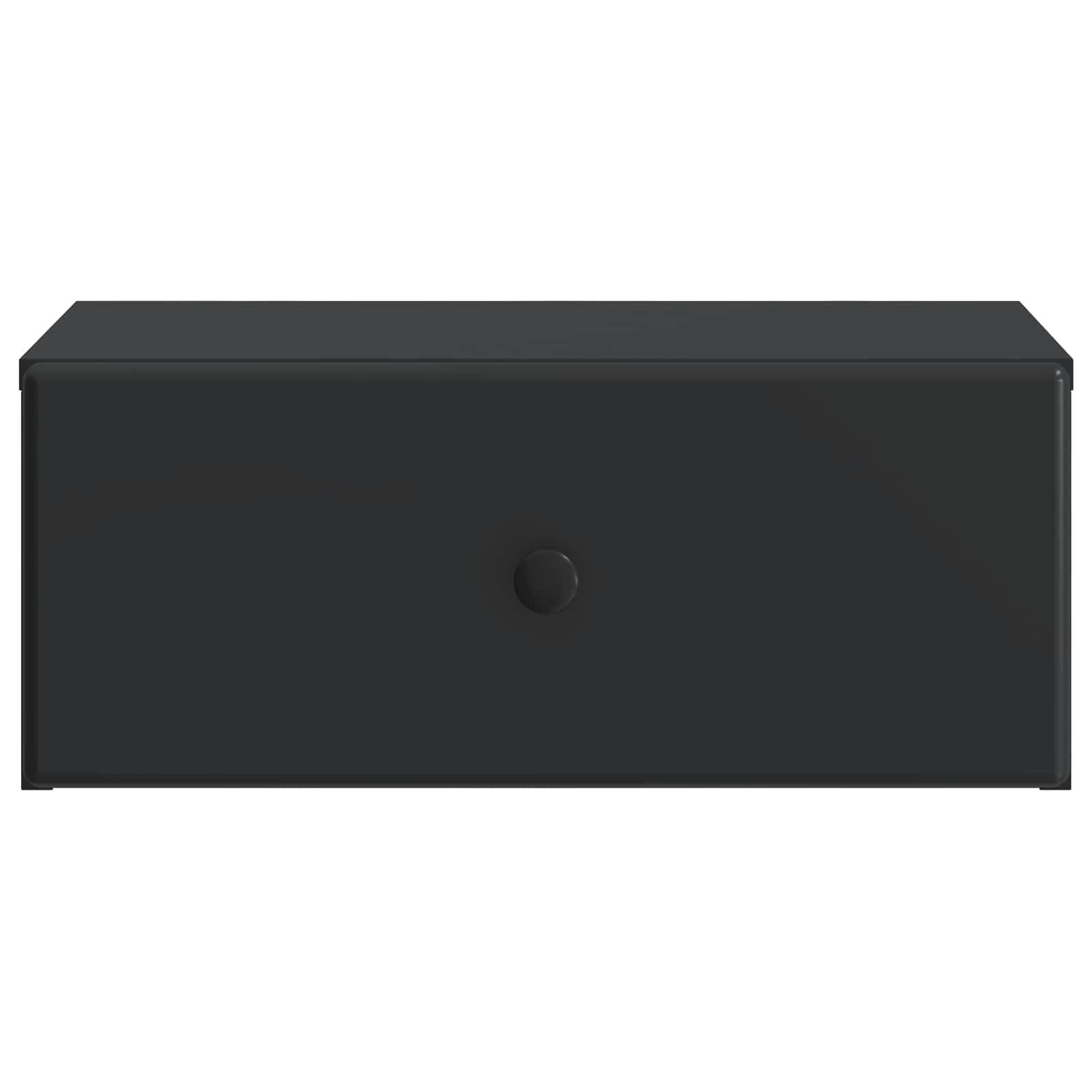 vidaXL Wisząca Szafka Nocna z szufladą Czarny 49 x 34,5 x 20 cm
