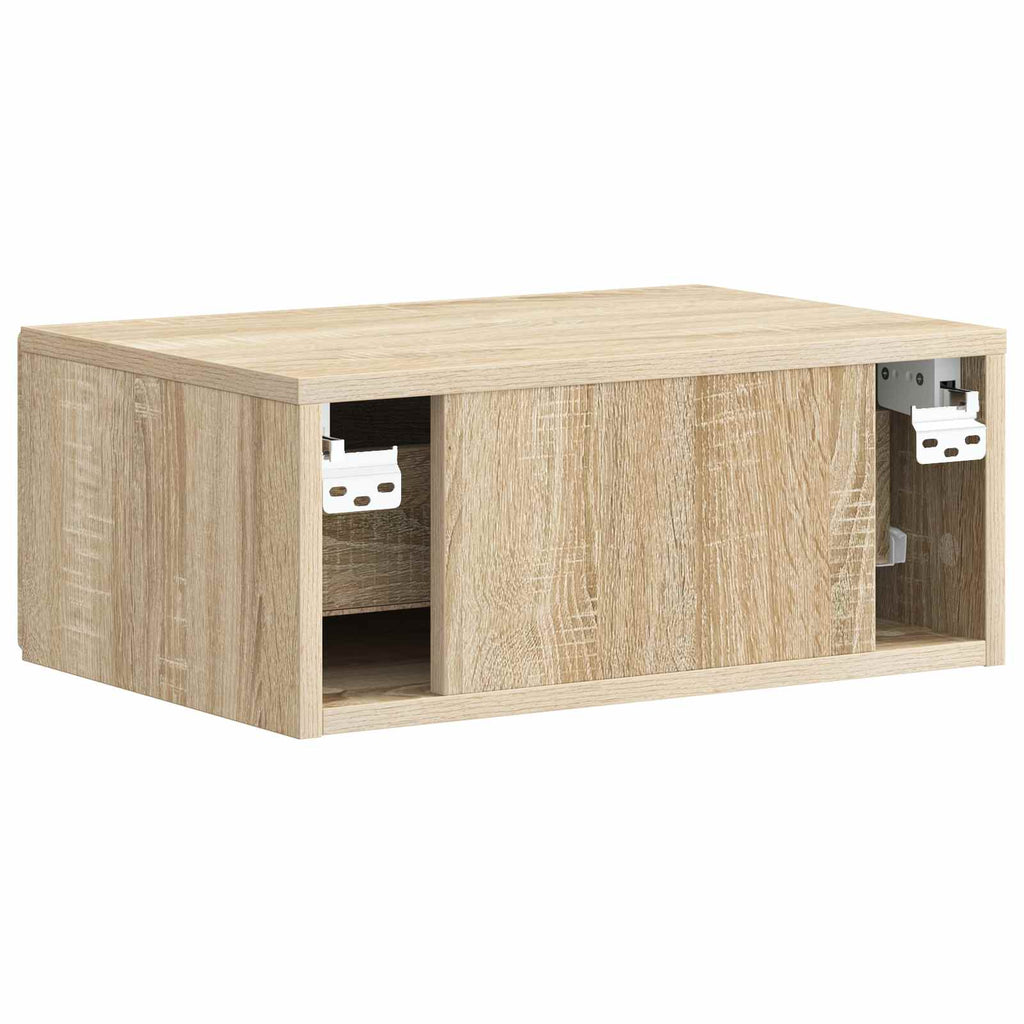 vidaXL Wisząca Szafka Nocna z szufladą dąb Sonoma 49 x 34,5 x 20 cm