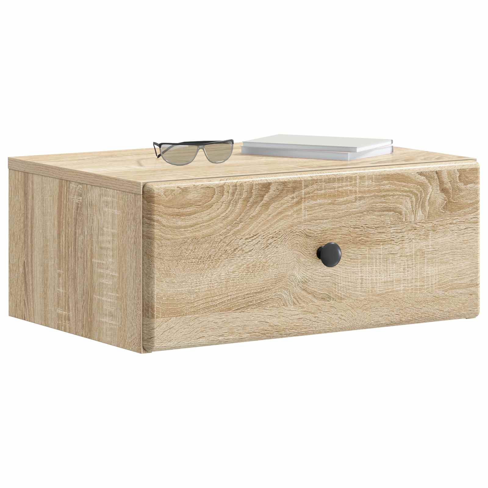 vidaXL Wisząca Szafka Nocna z szufladą dąb Sonoma 49 x 34,5 x 20 cm