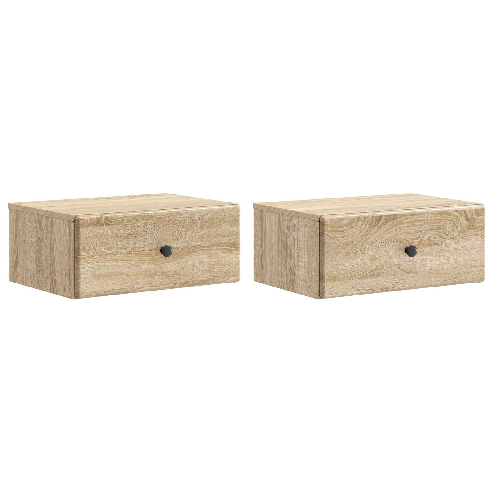 vidaXL Wisząca Szafka Nocna 2 pcs dąb Sonoma 49 x 34,5 x 20 cm