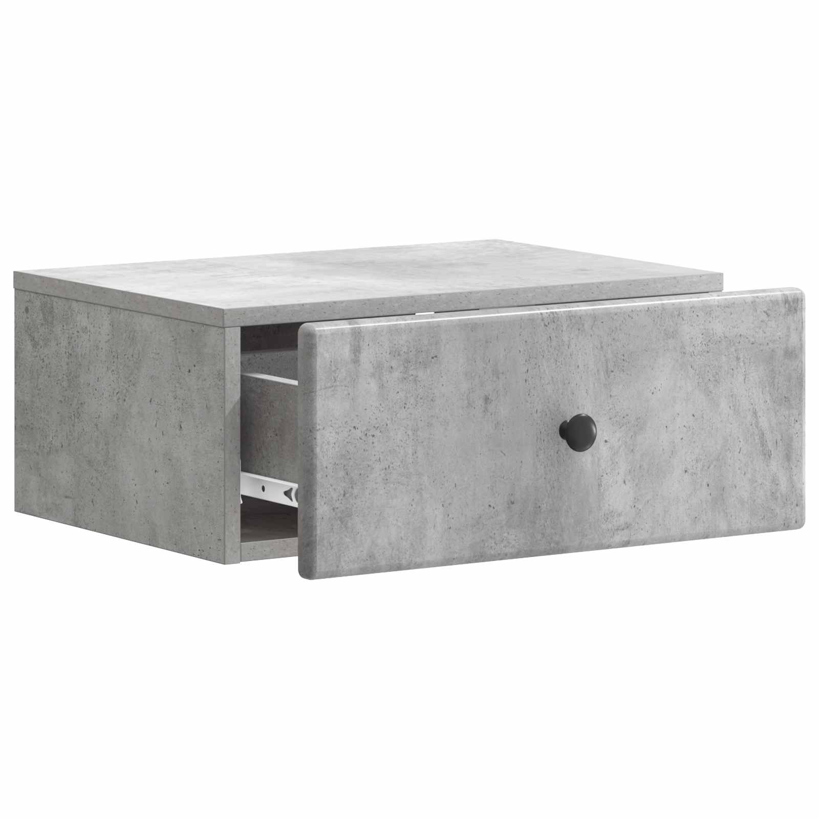 vidaXL Wisząca Szafka Nocna Betonowy szary 49 x 34,5 x 20 cm