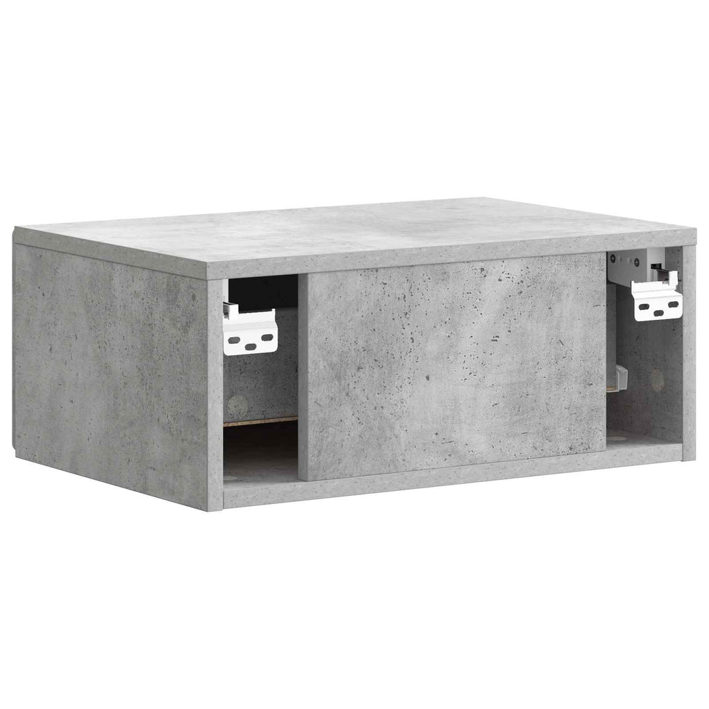 vidaXL Wisząca Szafka Nocna 2 pcs Betonowy szary 49 x 34,5 x 20 cm